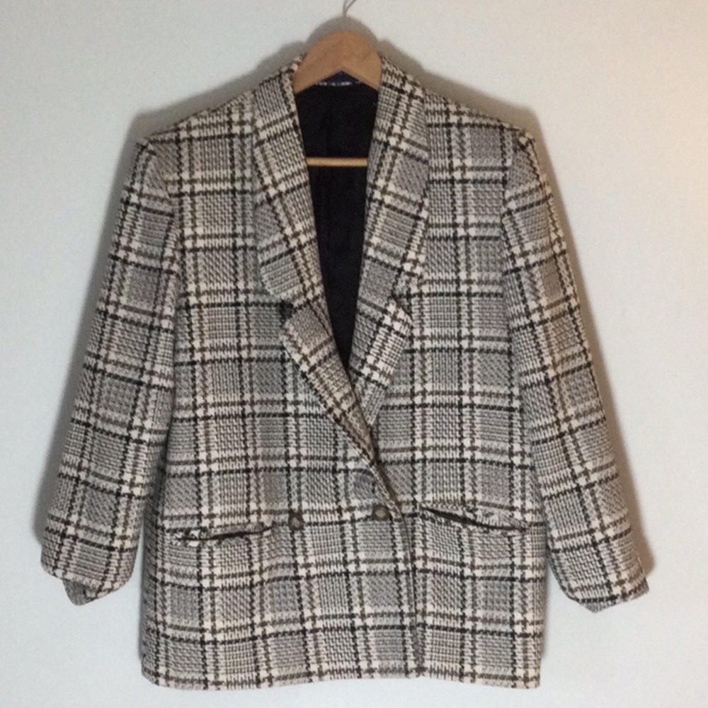 Tweed suit blazer